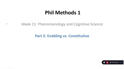 Thumbnail for entry Phil Methods 1 - Week 11 - Part 2