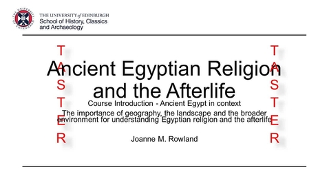 Thumbnail for entry MSc Ancient Worlds: Ancient Egyptian Religion and the Afterlife