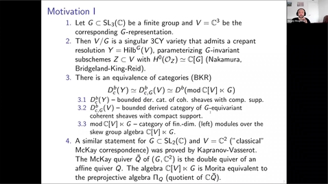 Thumbnail for LAGOON: Leicester Algebra and Geometry Open ONline: Sergey Mozgovoy