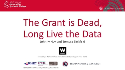 Thumbnail for entry The grant is dead, long live the data