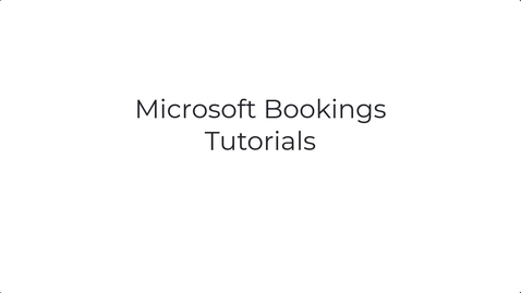 Thumbnail for Microsoft Bookings for team members - NOT for academic staff!