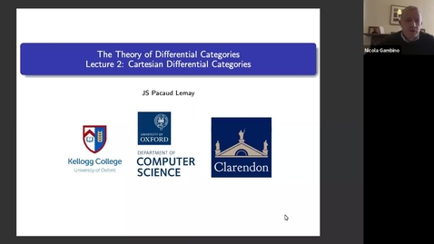 Thumbnail for entry Jean-Simon Lemay  Cartesian differential categories.