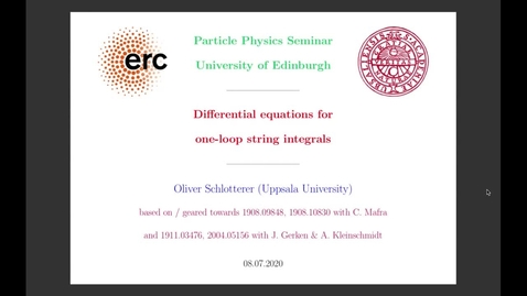 Thumbnail for entry Differential equations for one-loop string integrals