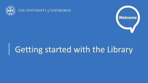 Thumbnail for entry Making the most of IT - Getting started with the Library