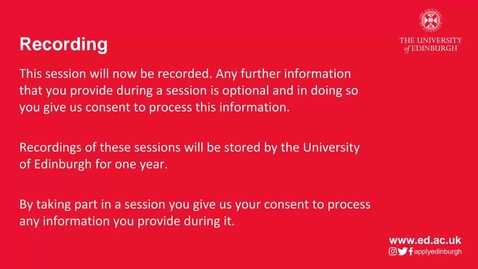 Thumbnail for Offer Holder Information Session - 3rd March 2022