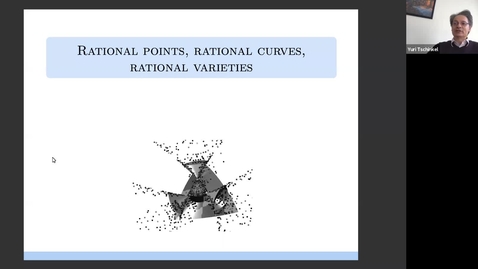 Thumbnail for 19 November Yuri Tschinkel Rational points, rational curves, and rational varieties Maxwell Institute Whittaker Lecture