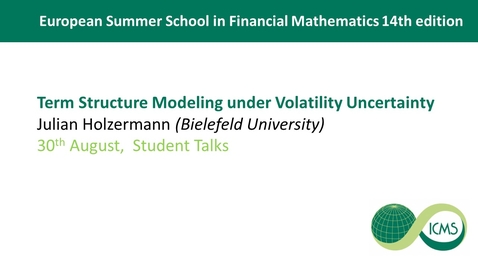 Thumbnail for Julian Holzermann Student Talks