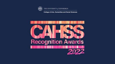 Thumbnail for entry CAHSS Recognition Awards 2022 School by School