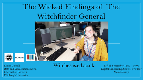 Thumbnail for The Wicked Findings of the Witchfinder General -  Putting Scotland's accused witches on the map using linked open data