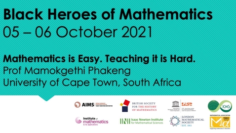 Thumbnail for entry BHoM 2021:  Mamokgethi Phakeng (University of Cape Town, South Africa)