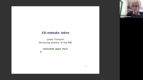 Thumbnail for entry HoDoMS 2021: Ulrike Tillmann
