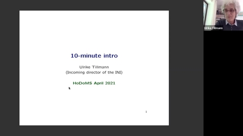 Thumbnail for HoDoMS 2021: Ulrike Tillmann