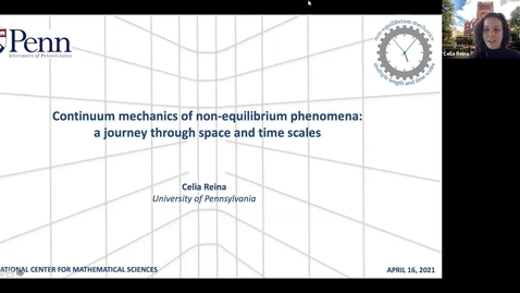 Thumbnail for entry Continuum mechanics of non-equilibrium phenomena: a journey through space and time scales - Celia Reina