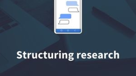 Thumbnail for entry Structuring Research