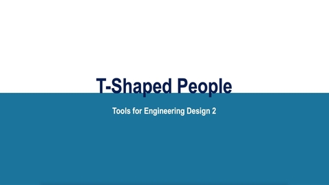 Thumbnail for T-Shaped people