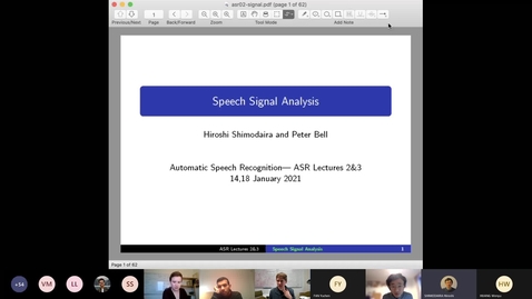 Thumbnail for ASR Lecture 2
