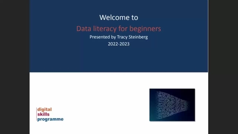 Thumbnail for entry Data literacy for beginners (updated 2022-2023)