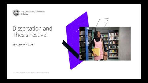 Thumbnail for Drug-related content in Embase: Getting the best from Embase (Dissertation and Thesis Festival)
