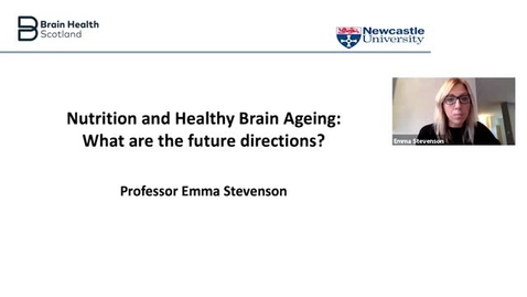 Thumbnail for entry Nutrition and health brain ageing future direction