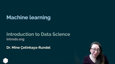 Thumbnail for IDS - Week 11 - 05 - Machine learning