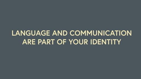 Thumbnail for entry MCF Podcasts: Language and Communication are part of your identity