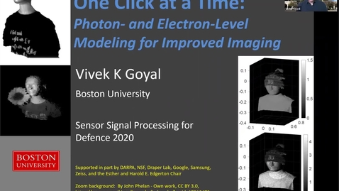 Thumbnail for entry One Click At A Time: Photon- And Electron-Level Modeling For Improved Imaging, Vivek Goyal, University of Boston