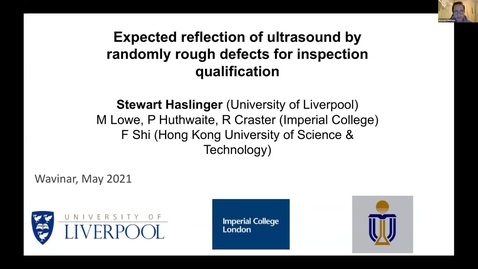 Thumbnail for entry Waves in Complex Continua (Wavinar) - Stewart Haslinger (University of Liverpool)