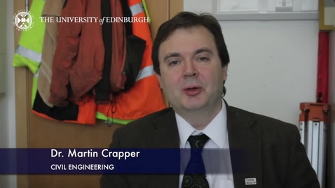 Thumbnail for entry Martin Crapper- Civil Engineering- Research In A Nutshell - School of Engineering -21/05/2015