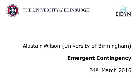 Thumbnail for entry Alastair Wilson: Emergent Contingency