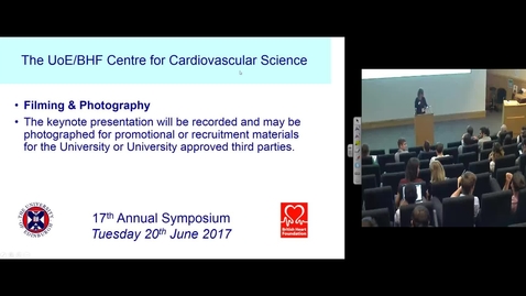 Thumbnail for entry CVS Symposium, Tuesday 20th July 2017, Keynote lecture: Valentin Fuster, MD, PhD “Evolving Scientific Approaches to the Promotion of Cardiovascular Health”