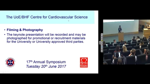 Thumbnail for CVS Symposium, Tuesday 20th July 2017, Keynote lecture: Valentin Fuster, MD, PhD “Evolving Scientific Approaches to the Promotion of Cardiovascular Health”
