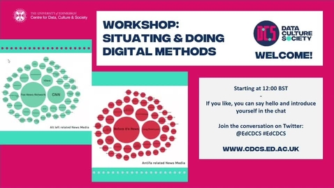 Thumbnail for entry Workshop: Situating &amp; Doing Digital Methods