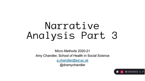 Thumbnail for Narrative Analysis Part 3
