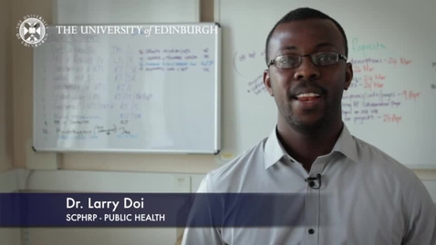 Thumbnail for Larry Doi -SCPHRP Public Health -Research In A Nutshell- MRC Institute of Genetic and Molecular Medicine-01/04/2014