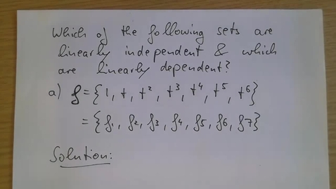 Thumbnail for Exercise sheet ODE 1: Question 1 worked example
