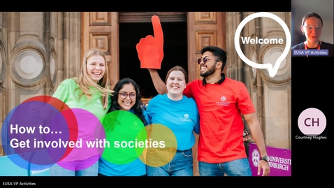 Thumbnail for How to... Get involved with societies (UG/PGT/PGR)