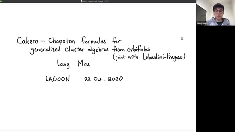 Thumbnail for LAGOON: Leicester Algebra and Geometry Open ONline -Lang Mou