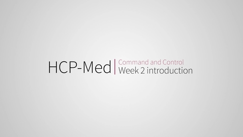 Thumbnail for C&amp;C week 2 intro