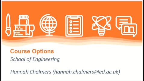 Thumbnail for entry Engineering Options Introduction
