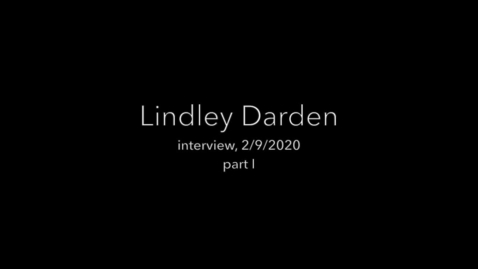 Thumbnail for entry Darden interview part 1