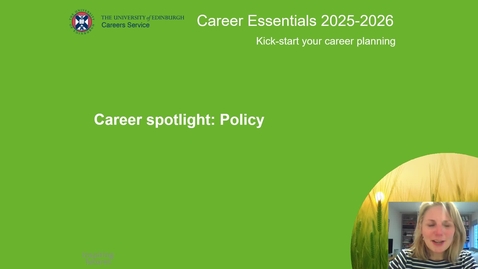Thumbnail for Career spotlight 2026: Policy