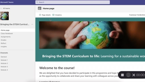 Thumbnail for entry STEM and LfS course navigation