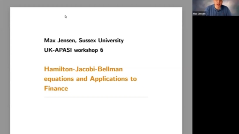 Thumbnail for UK-APASI in Mathematical Sciences - Max Jensen