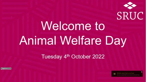 Thumbnail for entry Introduction - Animal Welfare Day, 2022