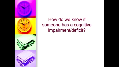 Thumbnail for Priniciples of Neuropsychology: How do we know if someone has a deficit _ with captions