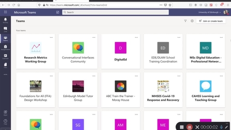 Thumbnail for Microsoft Teams for Workshop Groups 