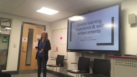 Thumbnail for Online Masters website - UX Showcase lightning talk