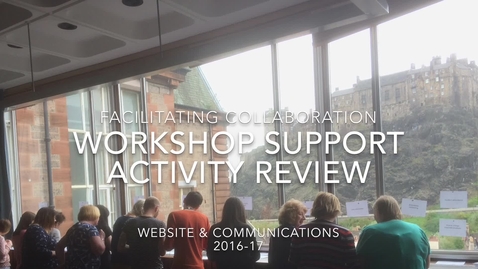 Thumbnail for entry Workshop facilitation review 2016-17 - Website and Communications - Information Services