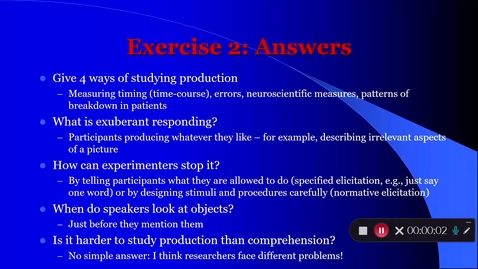 Thumbnail for Language Production Lecture 1 Part 3