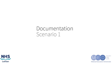 Thumbnail for Simulated ward round - Documentation 1
